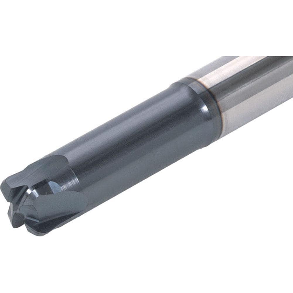 Corner Radius End Mill: 20 mm Dia, 1.00 mm LOC, 3.20 mm Radius, 4 Flute, Solid Carbide