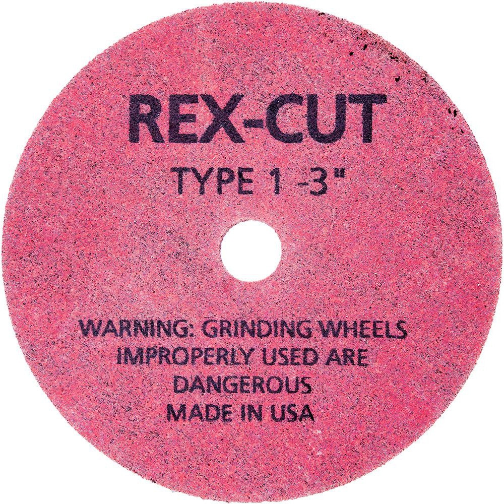 Deburring Wheel: 3" Dia, 1/8" Face Width, 3/8" Hole, Aluminum Oxide