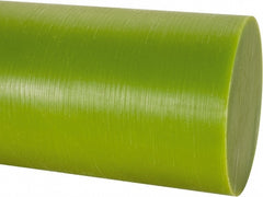 Plastic Rod: Cast Nylon, 1' Long, 5" Dia, Natural