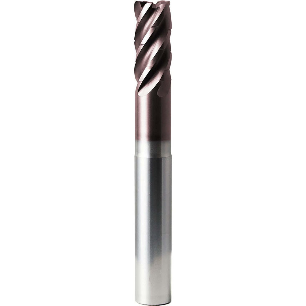 Corner Radius End Mill: 25 mm Dia, 53.00 mm LOC, 3.00 mm Radius, 5 Flute, Solid Carbide