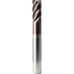 Corner Radius End Mill: 20 mm Dia, 43.00 mm LOC, 5.00 mm Radius, 5 Flute, Solid Carbide