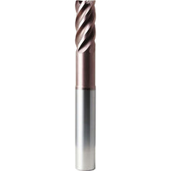 Corner Radius End Mill: 20 mm Dia, 43.00 mm LOC, 4.00 mm Radius, 5 Flute, Solid Carbide