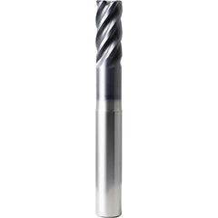 Corner Radius End Mill: 1" Dia, 2" LOC, 0.0600" Radius, 5 Flute, Solid Carbide