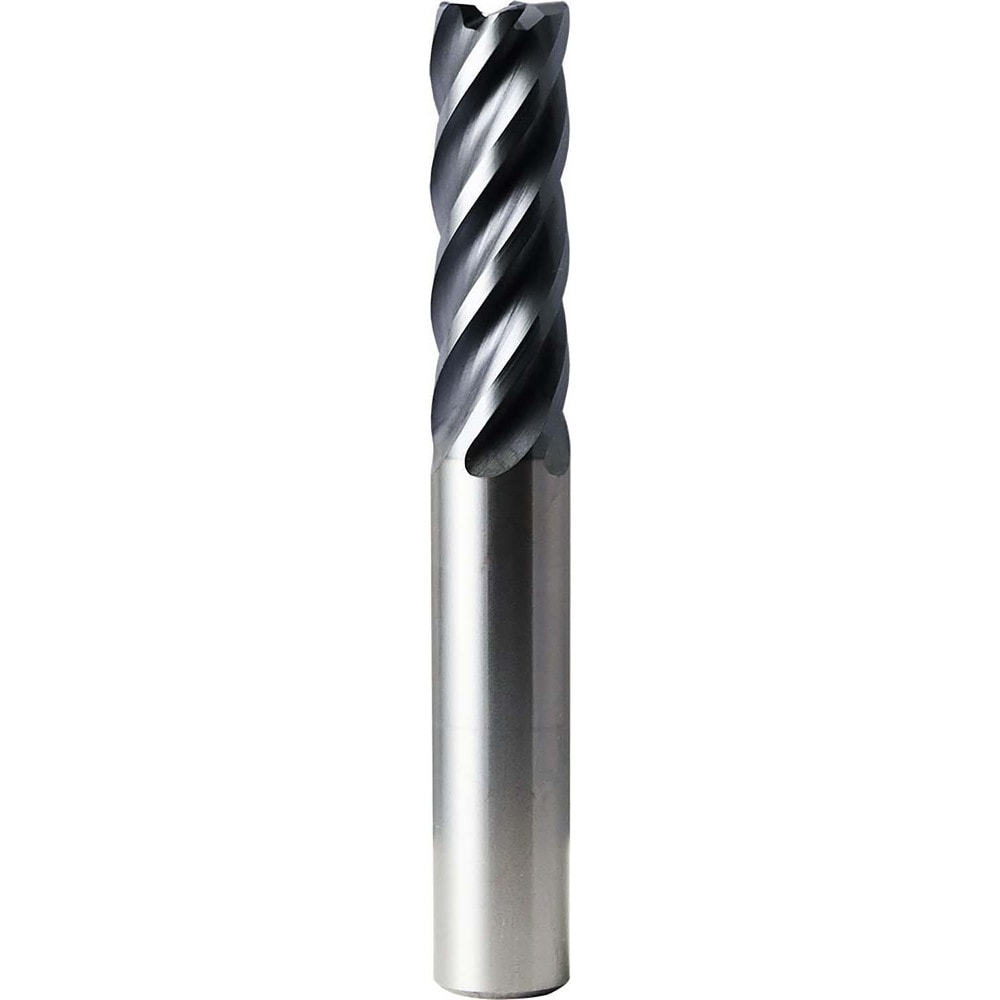 Corner Radius End Mill: 25 mm Dia, 75.00 mm LOC, 4.00 mm Radius, 5 Flute, Solid Carbide