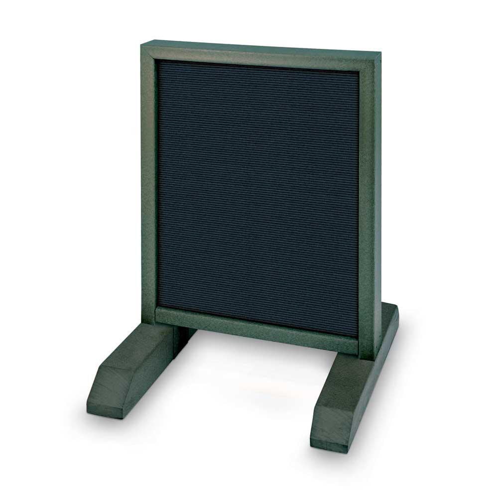 Enclosed Letter Board: 28" Wide, 22" High, Recycled Plastics, Woodland Green