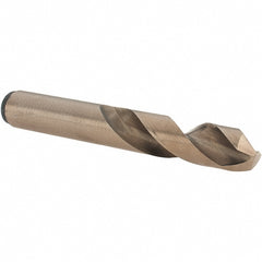 Screw Machine Length Drill Bit: 1/2" Dia, 135 deg Point, High-Speed Steel