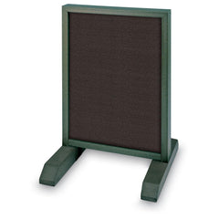 Enclosed Letter Board: 36" Wide, 24" High, Recycled Plastics, Woodland Green