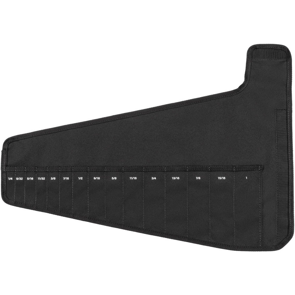 Tool Pouches & Holsters; Holder Type: Rollup Pouch; Tool Type: Combination Wrench; Closure Type: Hook & Loop; Material: Polyester; Color: Black; Belt Included: No