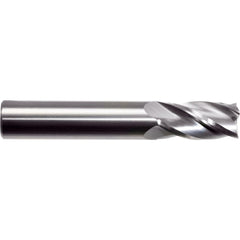 Square End Mill: 3/16" Dia, 5/8" LOC, 4 Flute, Solid Carbide