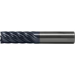 Corner Radius End Mill: 3/4" Dia, 3" LOC, 1.52 mm Radius, 7 Flute, Solid Carbide