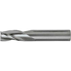 Square End Mill: 1/16" Dia, 1/4" LOC, 3 Flute, Solid Carbide