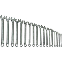 Combination Wrench Set: 18 Pc, Metric