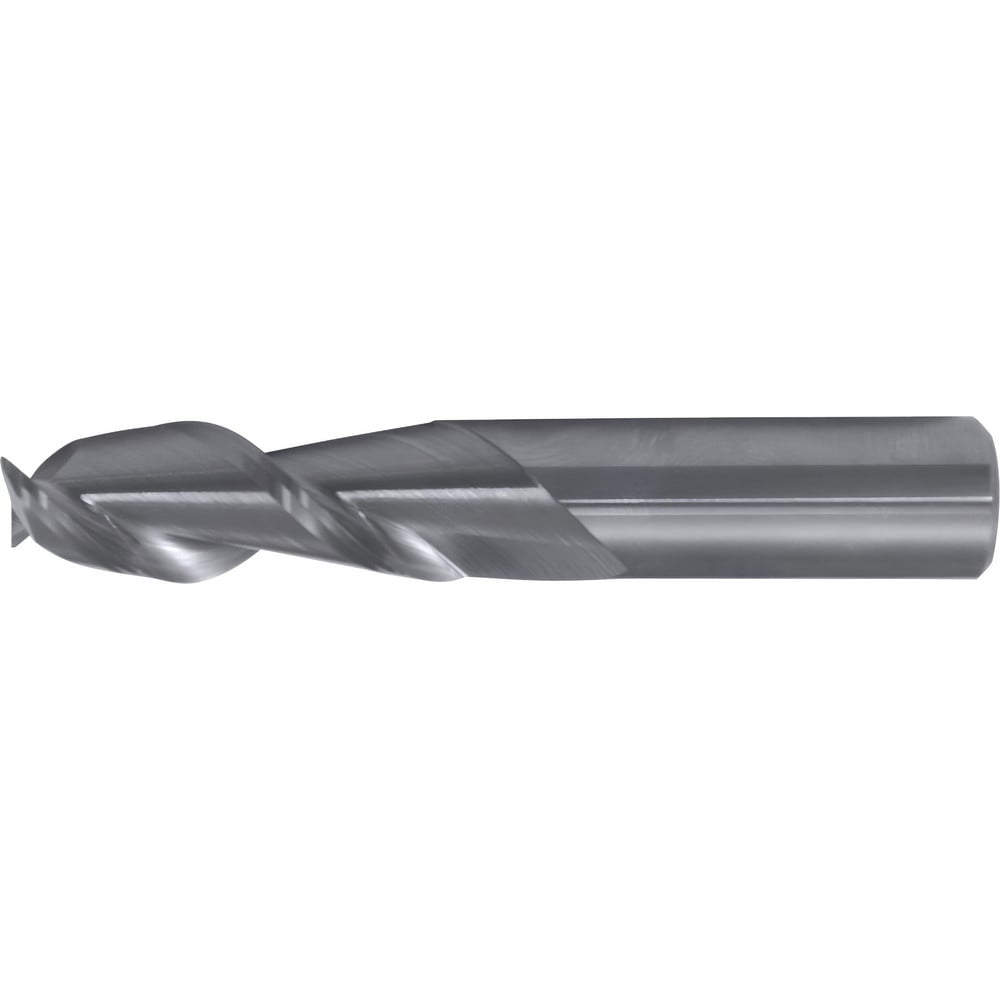 Square End Mill: 3/16" Dia, 5/16" LOC, 2 Flute, Solid Carbide