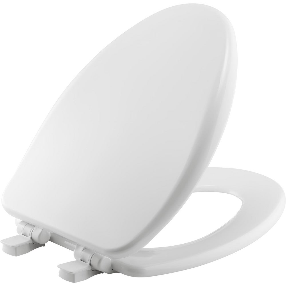 Toilet Seats; Type: Closed, Standard; Style: Round; Material: Enameled Wood; Color: White; Outside Width: 14.375 in; Inside Width: 8.3750 in; Hinge Design: Stay-Tite;Slow Close;Lift-Off;Precision Seat Fit; Length (Inch): 16.63 in