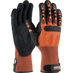 Cut, Puncture & Abrasion-Resistant Gloves: MAXIMUM SAFETY 120-5150, Size X-Large, ANSI Cut A4, ANSI Puncture 5, Nitrile, HPPE