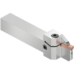 Indexable Grooving/Cut-Off Toolholders; Internal or External: External; Hand of Holder: Right Hand; Maximum Depth of Cut (mm): 20.00; Maximum Groove Width (mm): 6.00; Minimum Groove Width (Decimal Inch): 0.2500