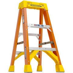 2 Step Fiberglass Foldable Step Ladder: Type IA 300 lb Capacity 3' Height