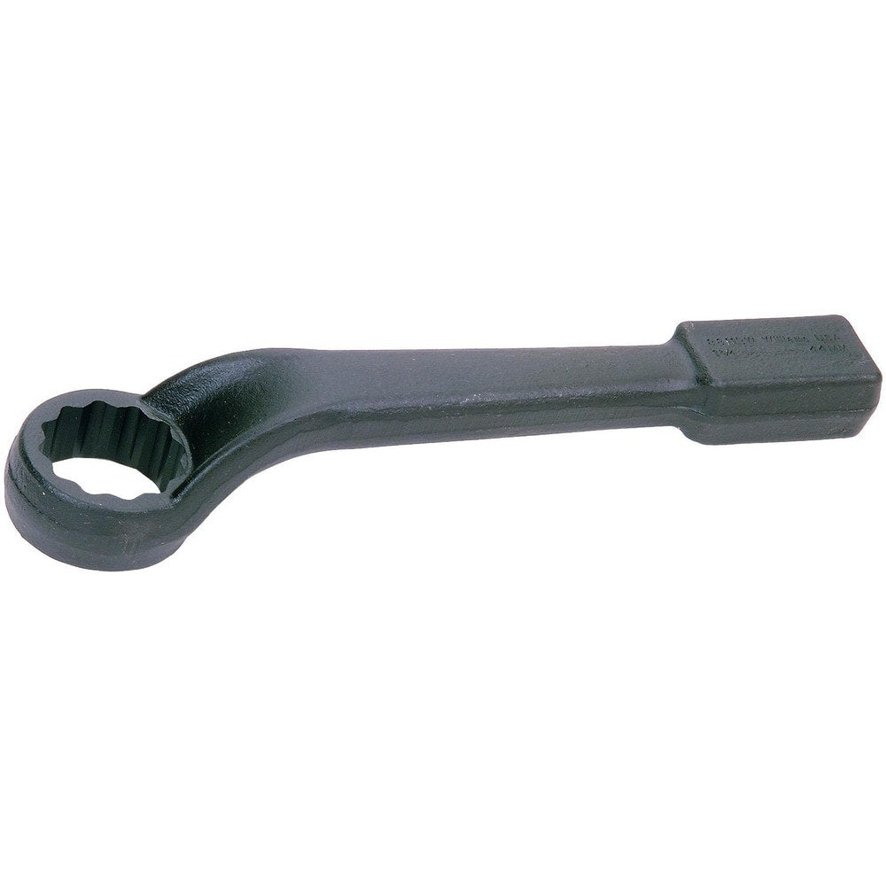 Offset Striking Box End Wrench: 1-1/8", 12 Point, Single End