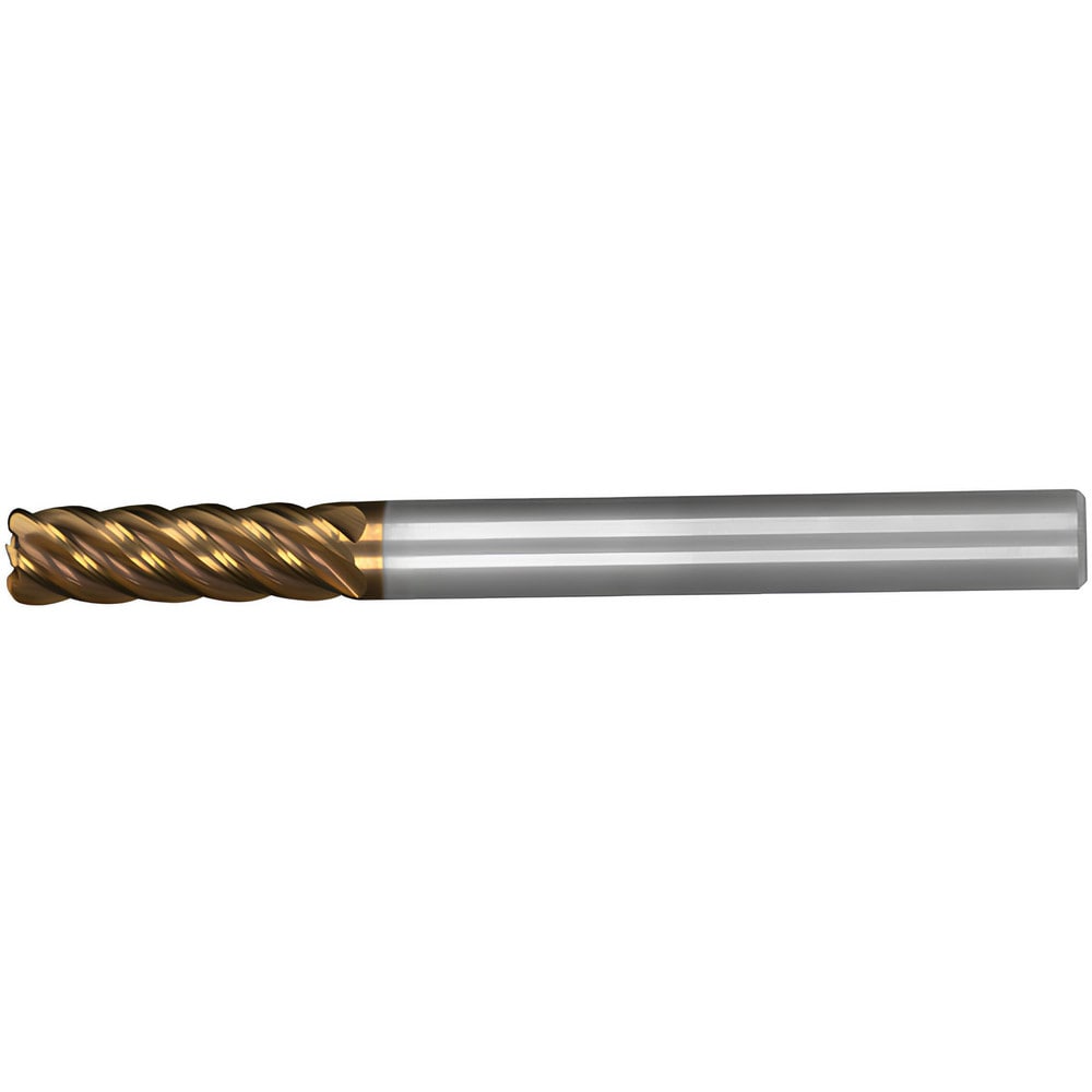 Corner Radius End Mill: 25 mm Dia, 75.00 mm LOC, 6.00 mm Radius, 5 Flute, Solid Carbide