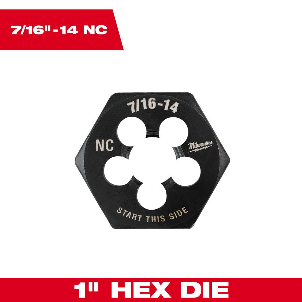 Hex Rethreading Die:  Right Hand, No Carbon Steel