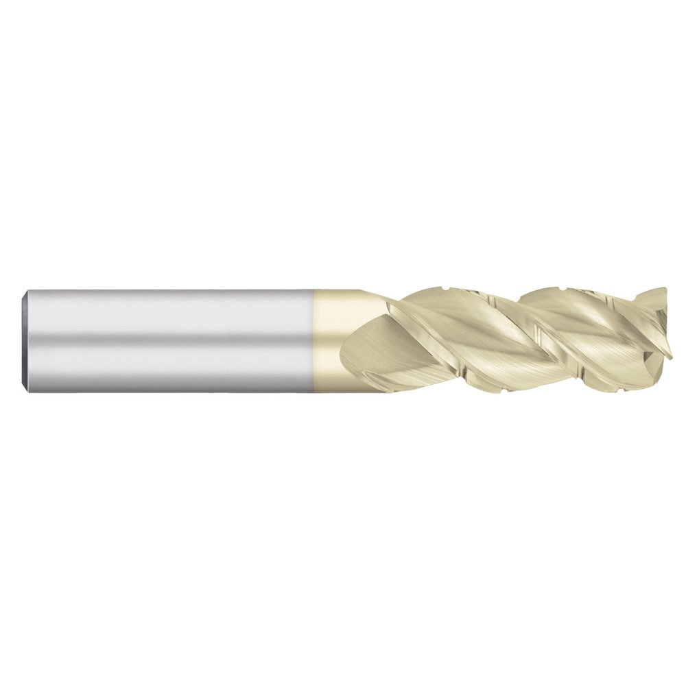 Corner Radius End Mill: 3/16" Dia, 5/8" LOC, 0.50 mm Radius, 3 Flute, Solid Carbide