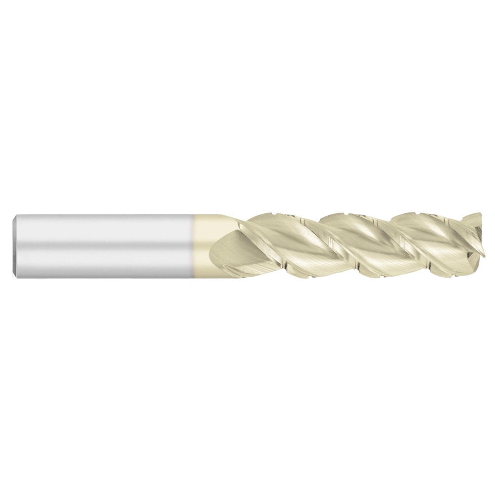 Corner Radius End Mill: 1" Dia, 2-1/4" LOC, 0.0600" Radius, 3 Flute, Solid Carbide