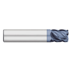 Corner Radius End Mill: 3/16" Dia, 3/8" LOC, 0.50 mm Radius, 5 Flute, Solid Carbide