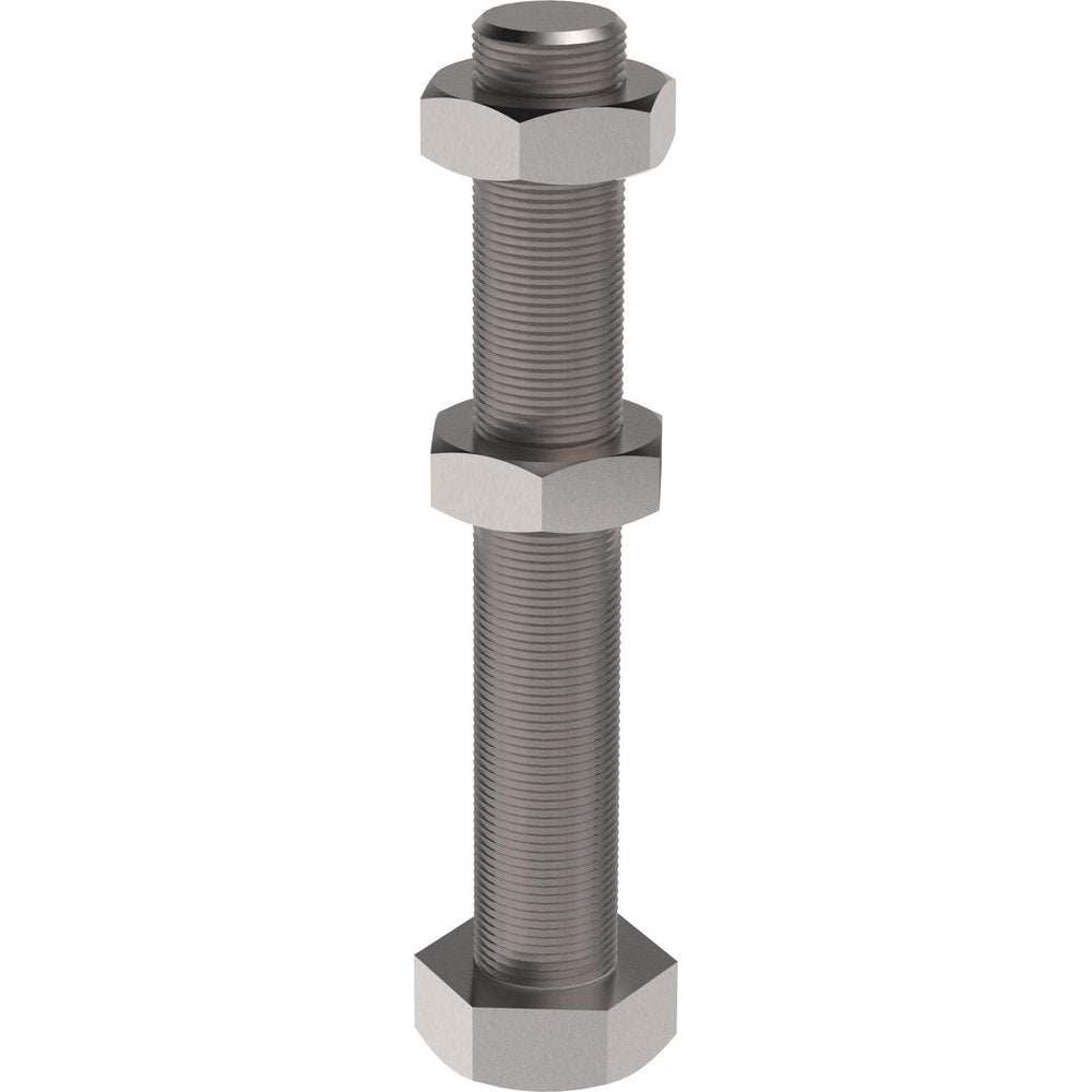 Clamp Spindle Assemblies; Application: Use with stainless steel clamps; Mount Type: Screw; Spindle Material: Stainless Steel; Thread Size: 5/16-18; Overall Length: 2.72; Overall Length (mm): 2.72; Overall Length (Inch): 2.72