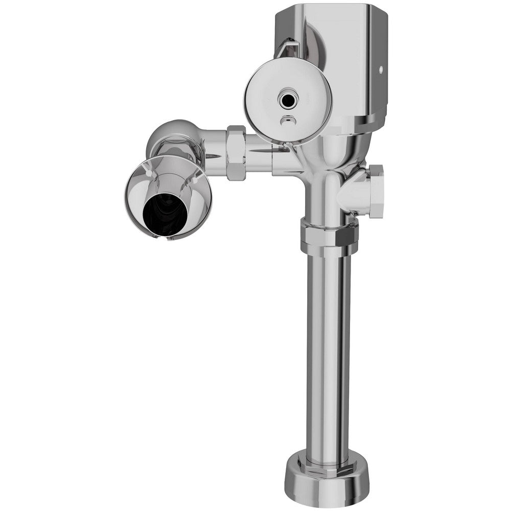 Automatic Flush Valves; Valve Type: Water Closet; Flush Style: Single Flush; Gallons Per Flush: 1.1; Flush Valve Location: Exposed; Pipe Size: 1.5 in; Spud Coupling Size: 1.5 in; Cover Material: Chrome; Power Source: Hard Wire, 4AA Battery Backup