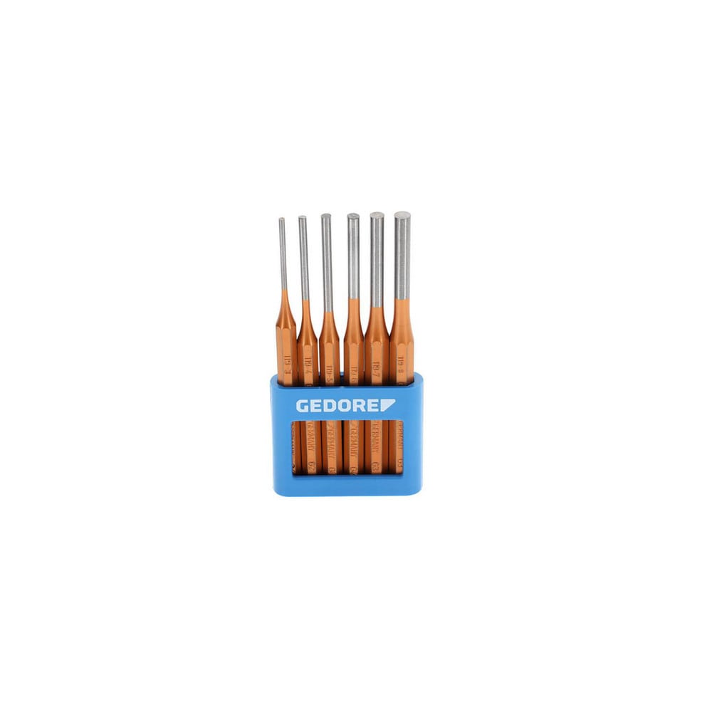 Punch Sets; Set Type: Pin; Material: Chromium-Vanadium Steel; Container Type: Plastic Holder; Minimum Punch Size (Decimal Inch): 0.1181