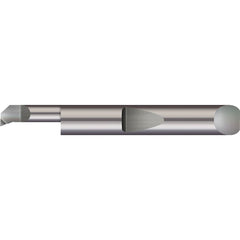 Boring Bars; Boring Bar Type: Boring; Cutting Direction: Right Hand; Minimum Bore Diameter (Decimal Inch): 0.0900; Material: Solid Carbide; Maximum Bore Depth (Decimal Inch): 0.1500; Projection (Decimal Inch): 0.0150