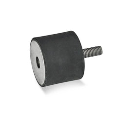 Vibration Isolators; Isolator Type: Plate/Stud; Insert Material: Stainless Steel; Isolator Material: Natural Rubber; Maximum Load Capacity: 100.00 N; Top Diameter: 10.00; Bottom Diameter: 10; Thread Size: M4x0.7; Overall Width: 10 mm