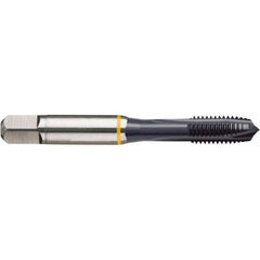 Spiral Point Tap: #10-24 UNC, 3 Flutes, Plug Chamfer, 2B/3B Class of Fit, HSS-E Cobalt, Ignator Coated