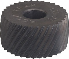 Convex Knurl Wheel: 1/2" Dia, 90 &deg; Tooth Angle, 20 TPI, Diagonal, Cobalt