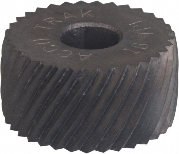 Convex Knurl Wheel: 3/4" Dia, 90 &deg; Tooth Angle, 20 TPI, Diagonal, Cobalt