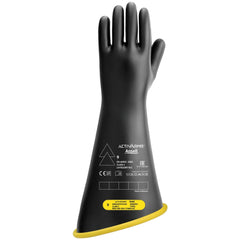 Rubber Linesman Gloves: Activarmr RIG218YBCC, Class 2, Size 3X-Large, 18" Long