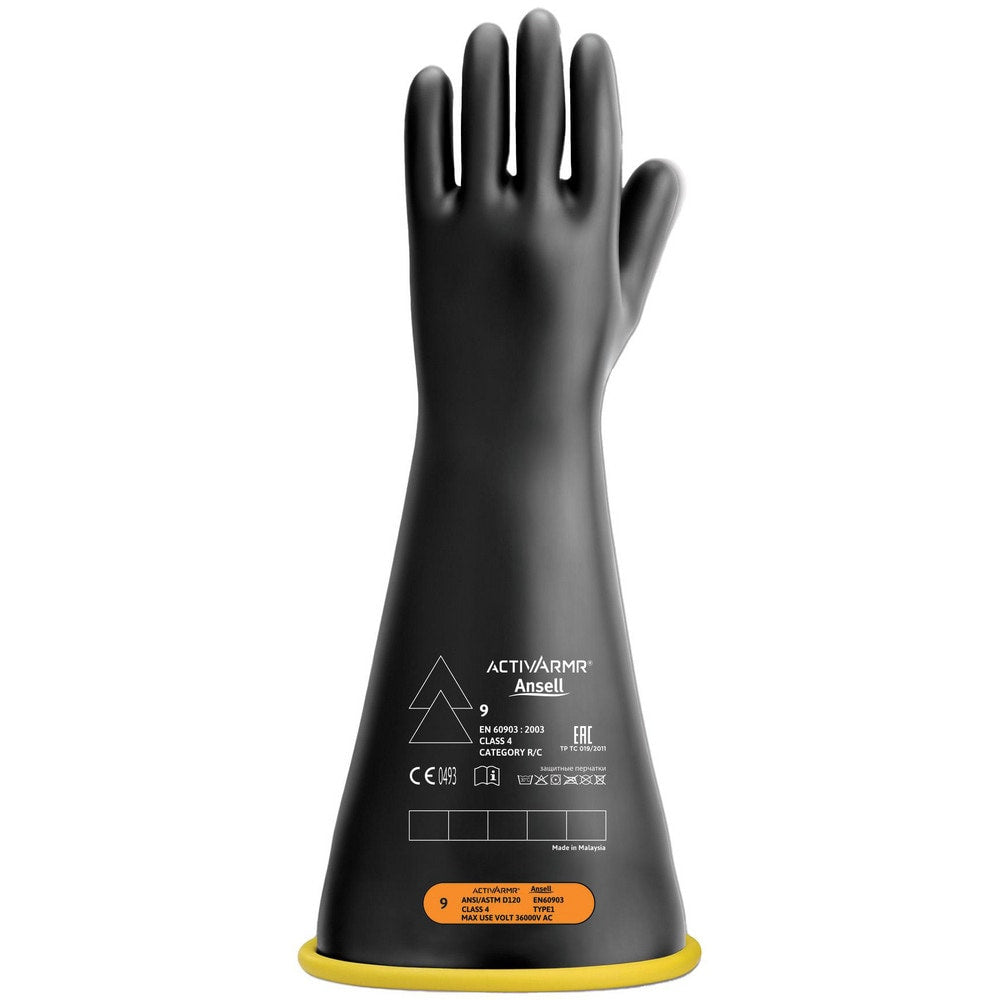 Rubber Linesman Gloves: Activarmr RIG418YBSC0, Class 4, Size Large & X-Large, 18" Long