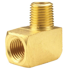 Brass & Chrome Pipe Fittings; Fitting Type: Pipe Street Elbow; Fitting Size: 1/4 x 1/4; End Connections: FNPT x MNPT; Material Grade: CA360; Connection Type: Threaded; Pressure Rating (psi): 1000; Fitting Shape: 90¬∞ Elbow; Thread Standard: NPTF