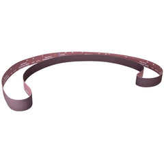 Abrasive Belt:  3" Wide, 90" OAL, 36 Grit, Aluminum Oxide