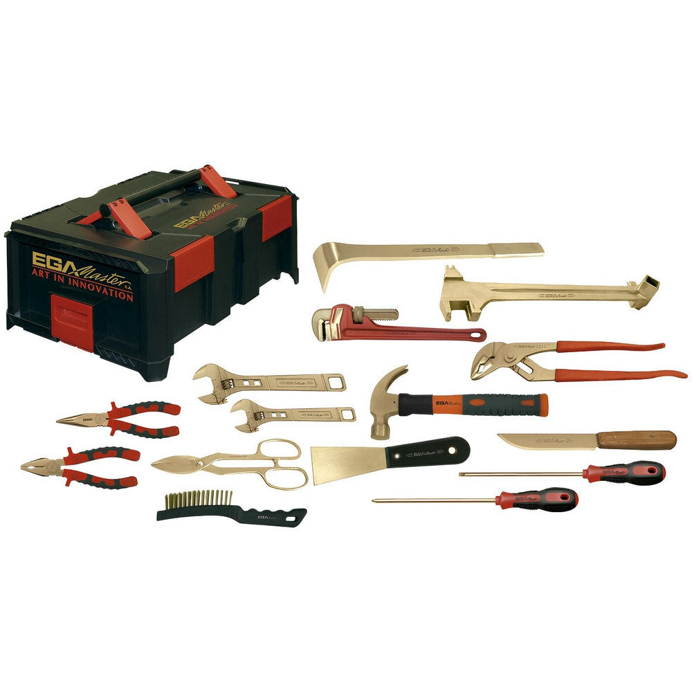 Combination Hand Tool Set: 15 Pc, Universal Atex Safety Set