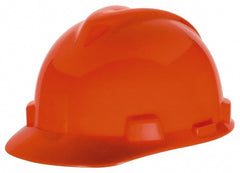 Hard Hat: Impact Resistant, V-Gard Slotted Cap, Type 1, Class E, 4-Point Suspension