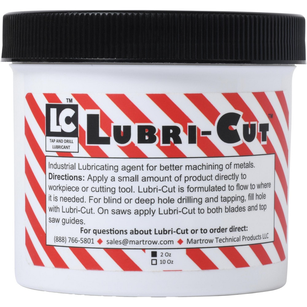 Tapping, Lubricant & Metalworking Fluid: Lubri-Cut Paste, 10 oz Jar