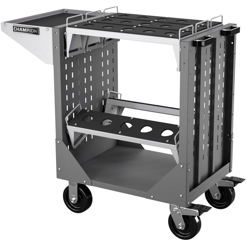 CNC Storage Carts; Style: Capto; Taper Size: Capto C8; Tool Type: CAPTO; Caster Type: Swivel, Fixed; Color: Dark Gray; Tool Capacity: 3600; Material: Steel; Load Capacity (Lb.