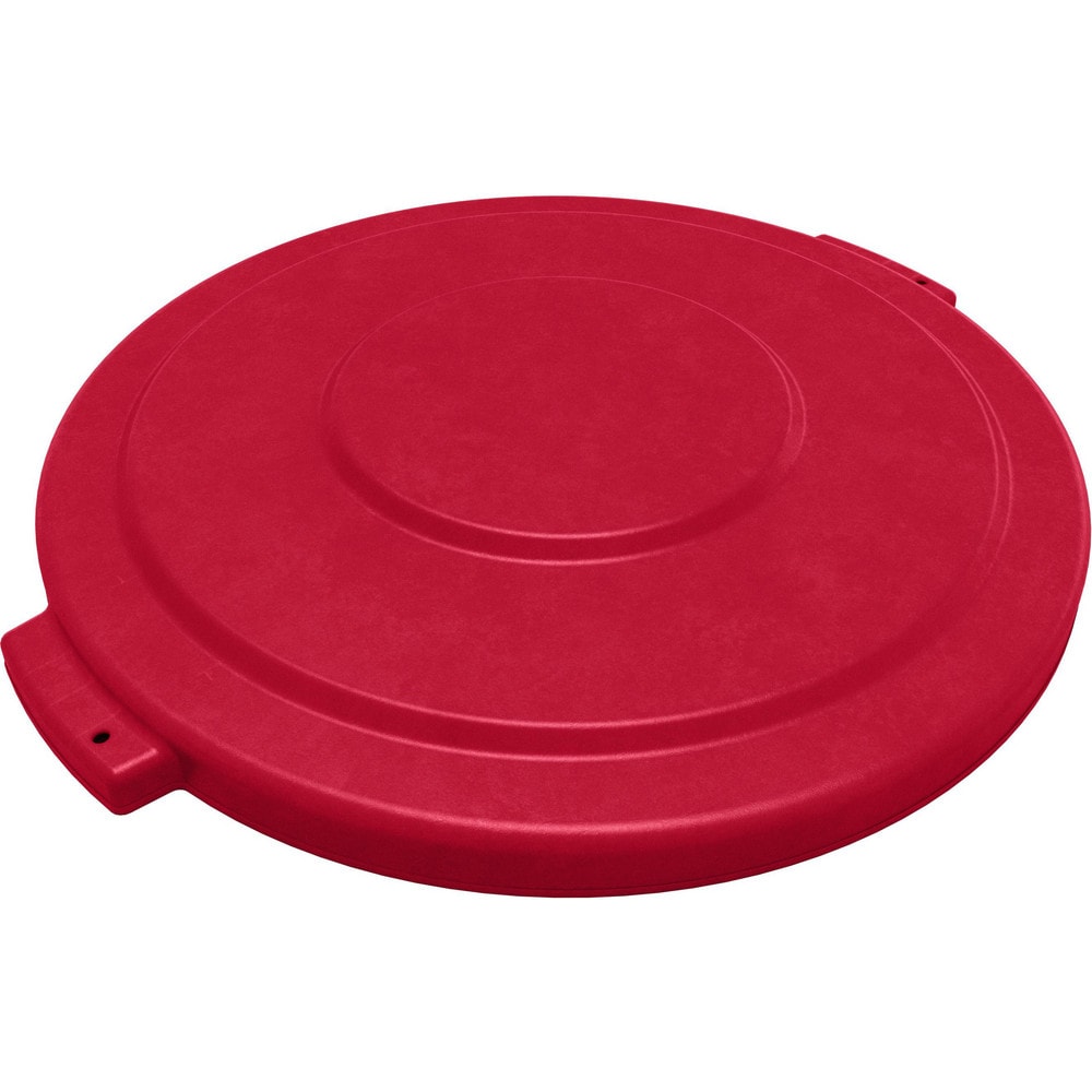 Trash Can & Recycling Container Lids; Lid Type: Flat; Lid Shape: Round; Container Shape: Round; Compatible Container Capacity: 32 Gallon; Color: Red; Material: HDPE; For Use With: Bronco 32 Gallon Trash Container