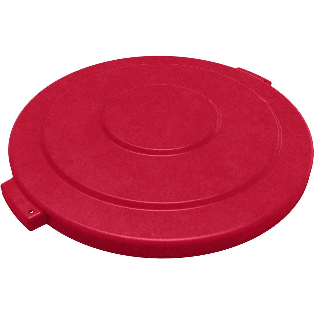 Trash Can & Recycling Container Lids; Lid Type: Flat; Lid Shape: Round; Container Shape: Round; Compatible Container Capacity: 55 Gallon; Color: Red; Material: HDPE; For Use With: Bronco 55 Gallon Trash Container