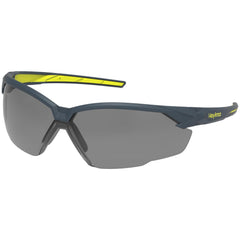 Safety Glasses: Anti-Fog & Anti-Scratch, Polycarbonate, Dark Gray Lenses, Wrap Around & Half-Framed