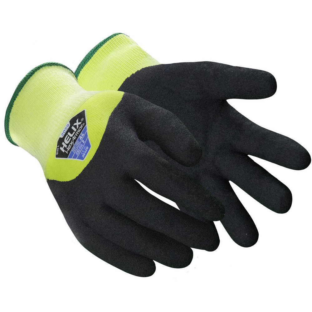 Cut, Puncture & Abrasion-Resistant Gloves: Helix Helix 2059, Size Large, ANSI Cut A4, ANSI Puncture 2, Nitrile, Acrylic