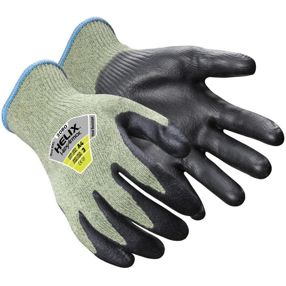 Cut, Puncture & Abrasion-Resistant Gloves: Helix Helix 3080, Size X-Small, ANSI Cut A4, ANSI Puncture 3, Neoprene, Aramid Blend