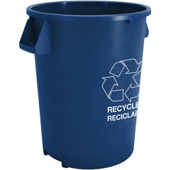 Trash Cans & Recycling Containers; Product Type: Recycling Container; Type: Recycle Container; Container Capacity: 32.00; Container Shape: Round; Lid Type: No Lid; Container Material: Polyethylene; Color: Blue; Material: Polyethylene