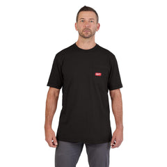 Work Shirt: General Purpose, Large, Cotton & Polyester, Black, 1 Pocket